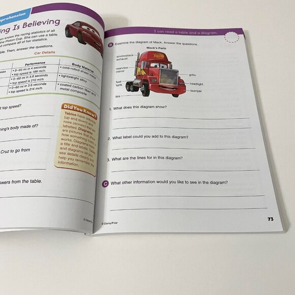 Disney Pixar Magical Adventures in Third Grade Learning Book - Picture 14 of 16